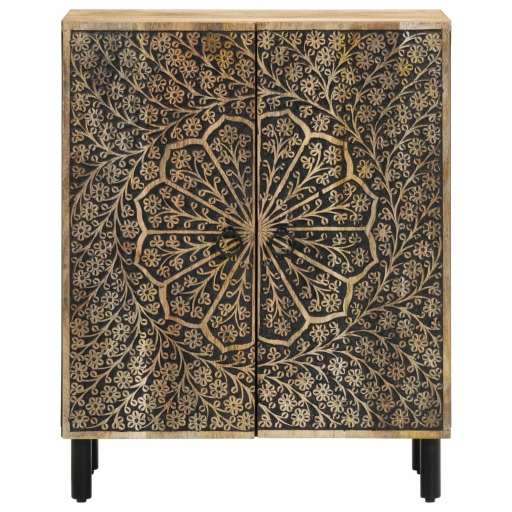 Produktbild för Sidoskåp 60x33x75 cm massivt mangoträ