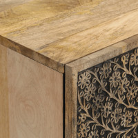 Produktbild för Sidoskåp 60x33x75 cm massivt mangoträ