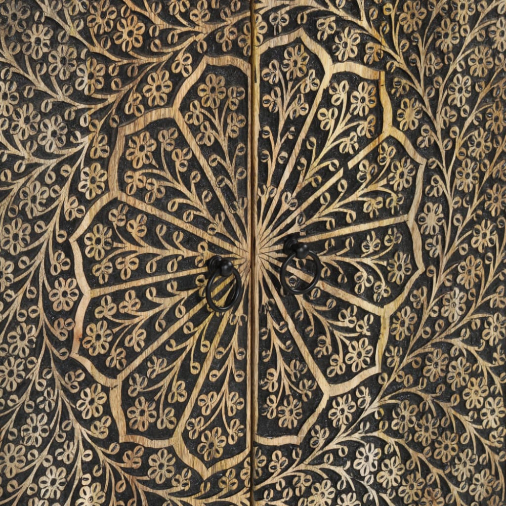 Produktbild för Sidoskåp 60x33x75 cm massivt mangoträ