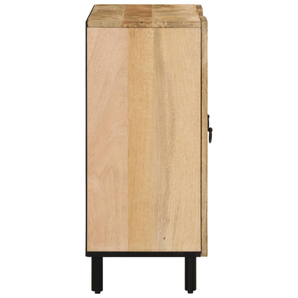 Produktbild för Sidoskåp 90x33x75 cm massivt mangoträ