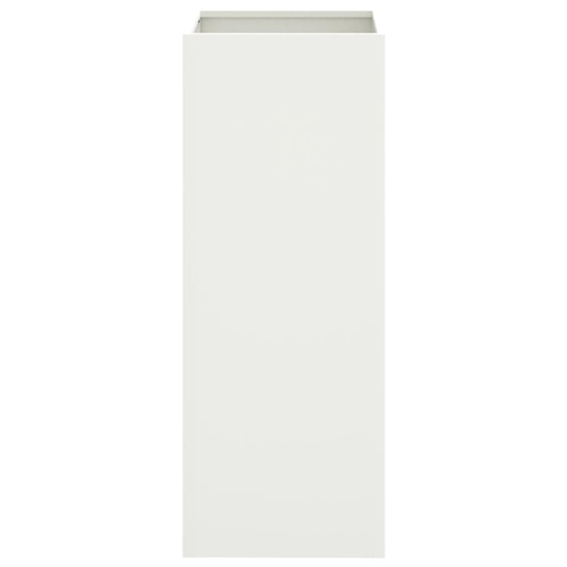 Produktbild för Odlingslåda vit 32x27,5x75 cm kallvalsat stål