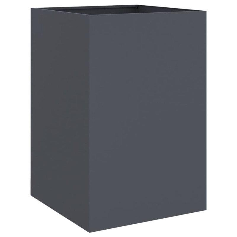 Produktbild för Odlingslåda antracit 52x48x75 cm kallvalsat stål