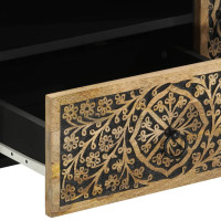 Produktbild för Tv-bänk 105x33x46 cm massivt mangoträ