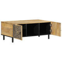 Produktbild för Soffbord 100x54x40 cm massivt mangoträ