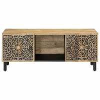 Produktbild för Soffbord 100x54x40 cm massivt mangoträ