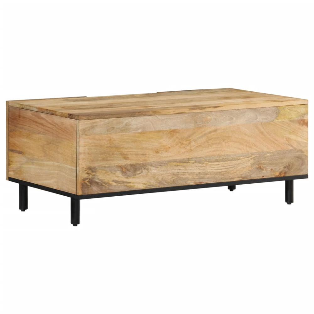 Produktbild för Soffbord 100x54x40 cm massivt mangoträ