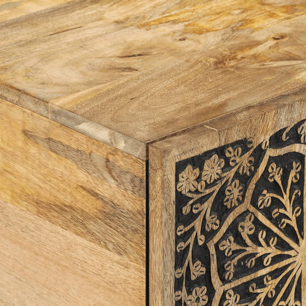 Produktbild för Soffbord 100x54x40 cm massivt mangoträ