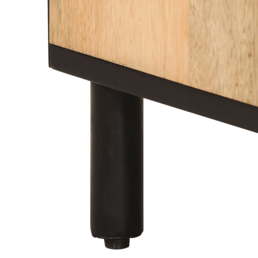 Produktbild för Nattduksbord 2 st 40x33x46 cm massivt mangoträ