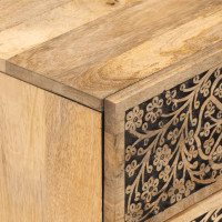 Produktbild för Nattduksbord 2 st 40x33x46 cm massivt mangoträ