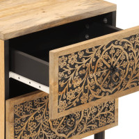 Produktbild för Nattduksbord 2 st 40x33x46 cm massivt mangoträ