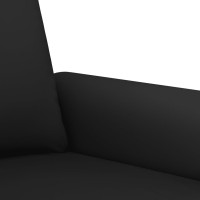 Produktbild för Soffgrupp med dynor 3 delar svart sammet