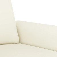Produktbild för Soffa 2-sits gräddvit 140 cm sammet