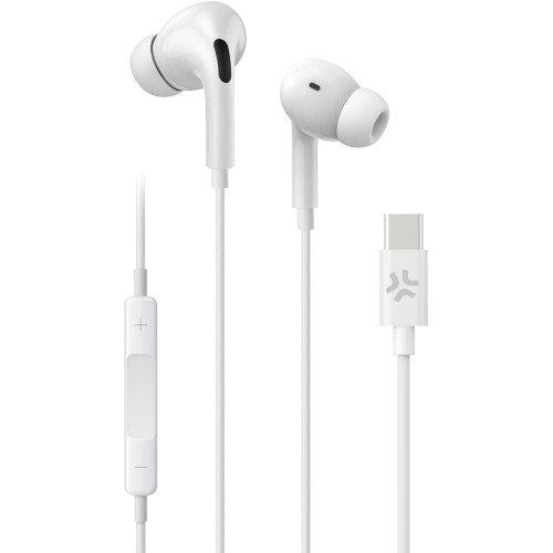 Celly UP1200 Stereoheadset In-Ear USB-C Vit