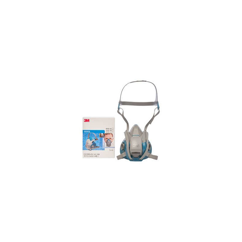 Produktbild för 3M 70071668159 återanvändbart andningsskydd Halvmask, andningsskydd Luftrenande andningsmask