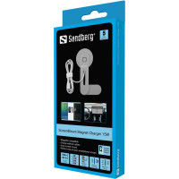 Miniatyr av produktbild för Sandberg 441-53 mobilladdare Smartphone Grå USB Trådlös laddning Automatisk, inomhus