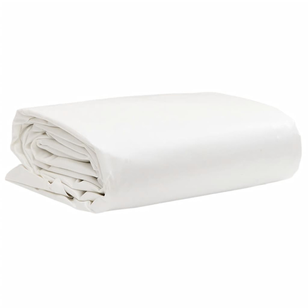Produktbild för Presenning vit 1x2,5 m 650 g/m²