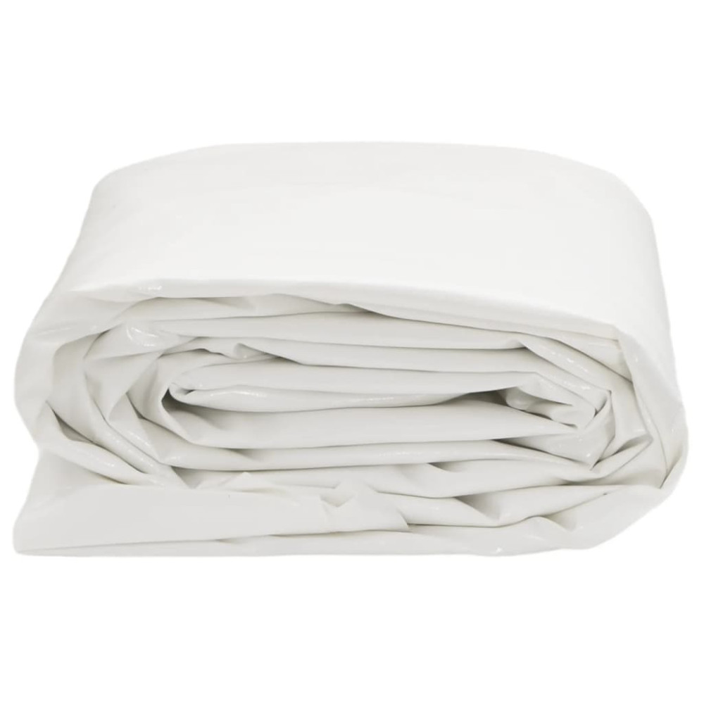 Produktbild för Presenning vit 1x2,5 m 650 g/m²