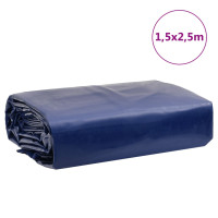 Produktbild för Presenning blå 1,5x2,5 m 650 g/m²