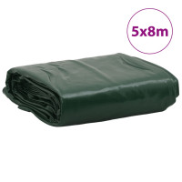 Produktbild för Presenning grön 5x8 m 650 g/m²