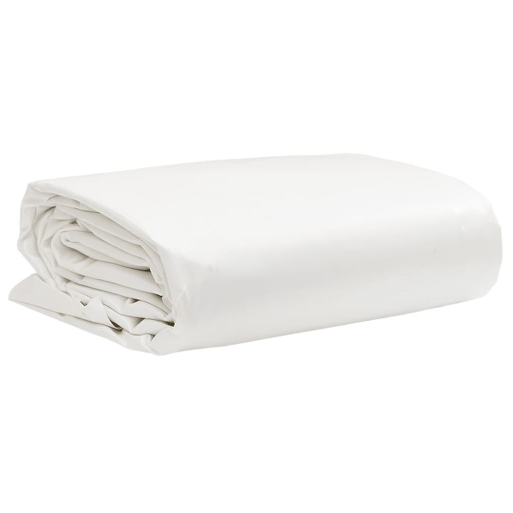 Produktbild för Presenning vit 5x5 m 650 g/m²