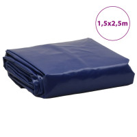 Produktbild för Presenning blå 1,5x2,5 m 650 g/m²