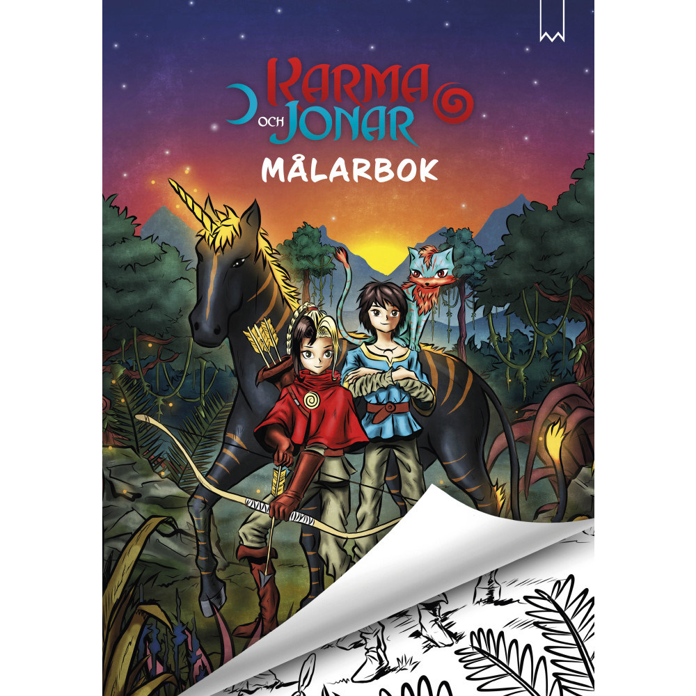 Produktbild för Målarbok Karma och Jonar (häftad)
