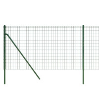 Produktbild för Stängsel grön 0,8x10 m galvaniserat stål