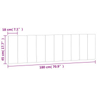 Produktbild för Dyna till huvudgavel blå 180 cm sammet