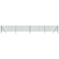 Produktbild för Stängsel grön 1x10 m galvaniserat stål
