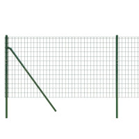 Produktbild för Stängsel grön 0,8x25 m galvaniserat stål