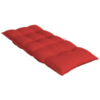 Produktbild för Stolsdynor för stolar med hög rygg 4 st röd oxfordtyg