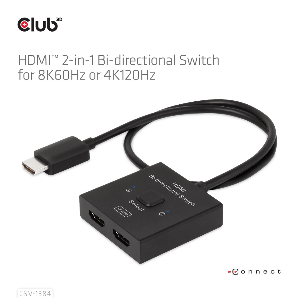 Produktbild för CLUB3D CSV-1384 KVM-switchar