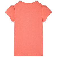 Produktbild för T-shirt för barn korallröd 140