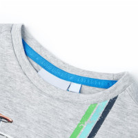 Produktbild för T-shirt med korta ärmar för barn grå 92