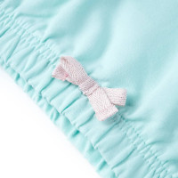 Produktbild för Barnhoodie ljus aqua 104