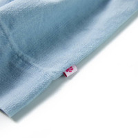 Produktbild för Barnklänning med volanger mjuk blå 104