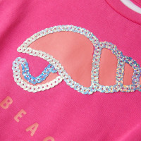 Produktbild för T-shirt för barn mörk rosa 104