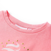 Produktbild för T-shirt för barn klar puderrosa 116