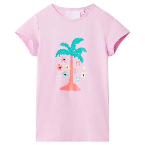 vidaXL T-shirt för barn lila 128