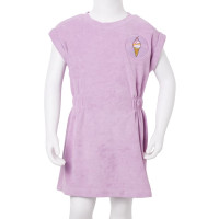 Produktbild för Barnklänning lila 104