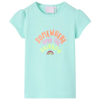 Produktbild för T-shirt för barn aquablå 116