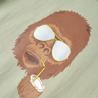 Produktbild för T-shirt med korta ärmar för barn ljus khaki 104