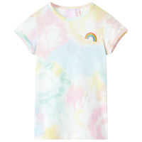 Produktbild för T-shirt för barn flerfärgad 140