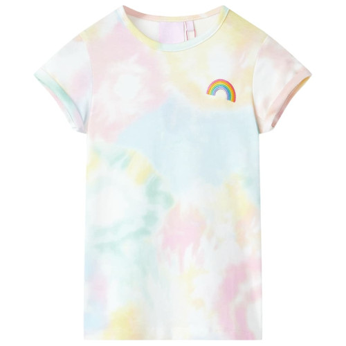 vidaXL T-shirt för barn flerfärgad 140