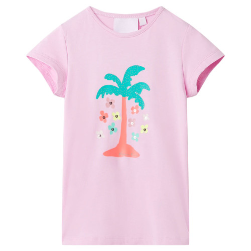 vidaXL T-shirt för barn lila 140