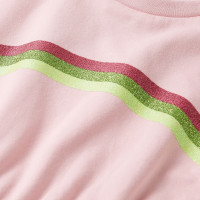 Produktbild för Barnklänning med dragsko ljus rosa 92