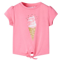 Produktbild för T-shirt för barn klar puderrosa 104