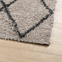 Produktbild för Ryamatta PAMPLONA lång lugg modern beige & antracit 60x110 cm