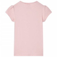 Produktbild för T-shirt för barn ljusrosa 116