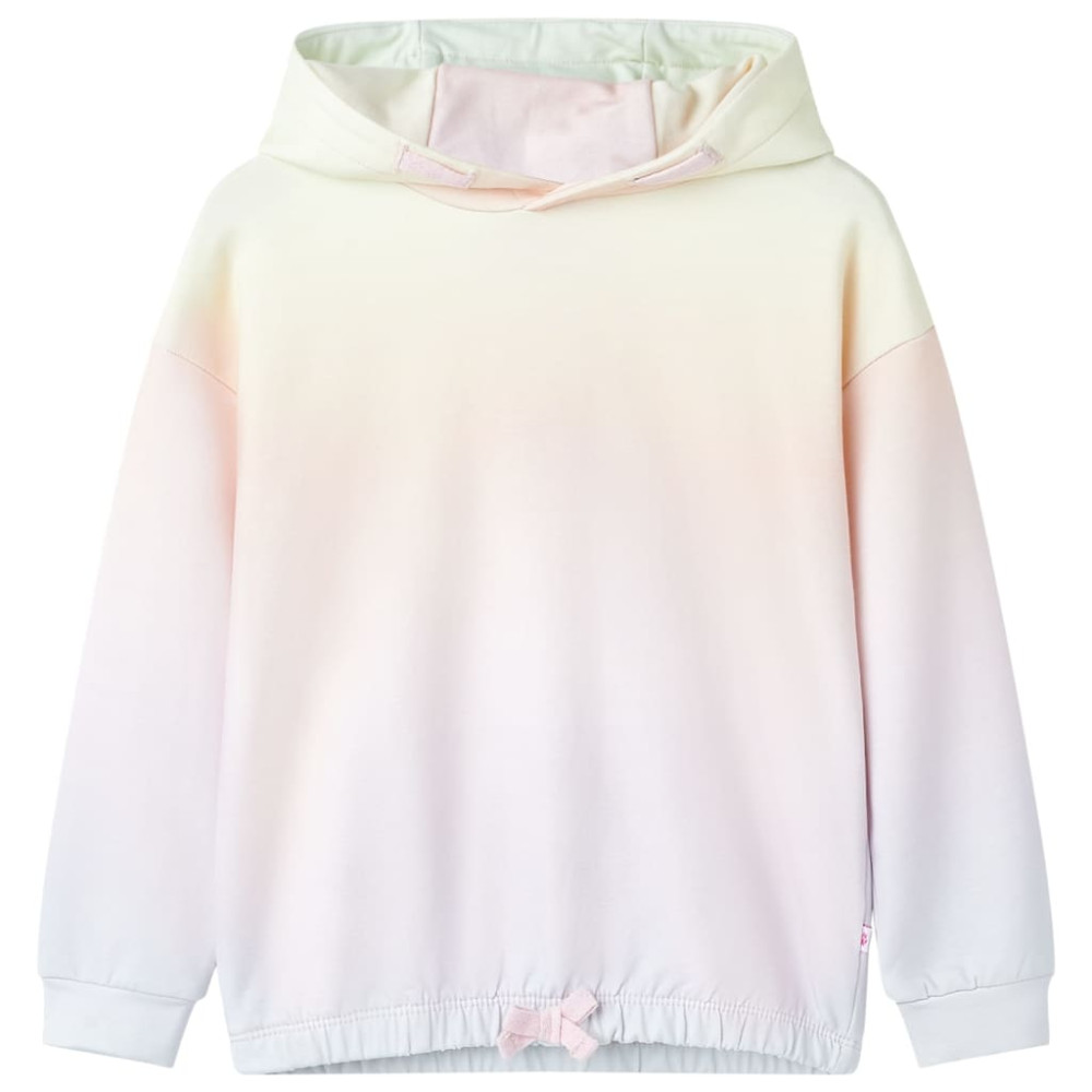 Produktbild för Barnhoodie stjärnvit 104
